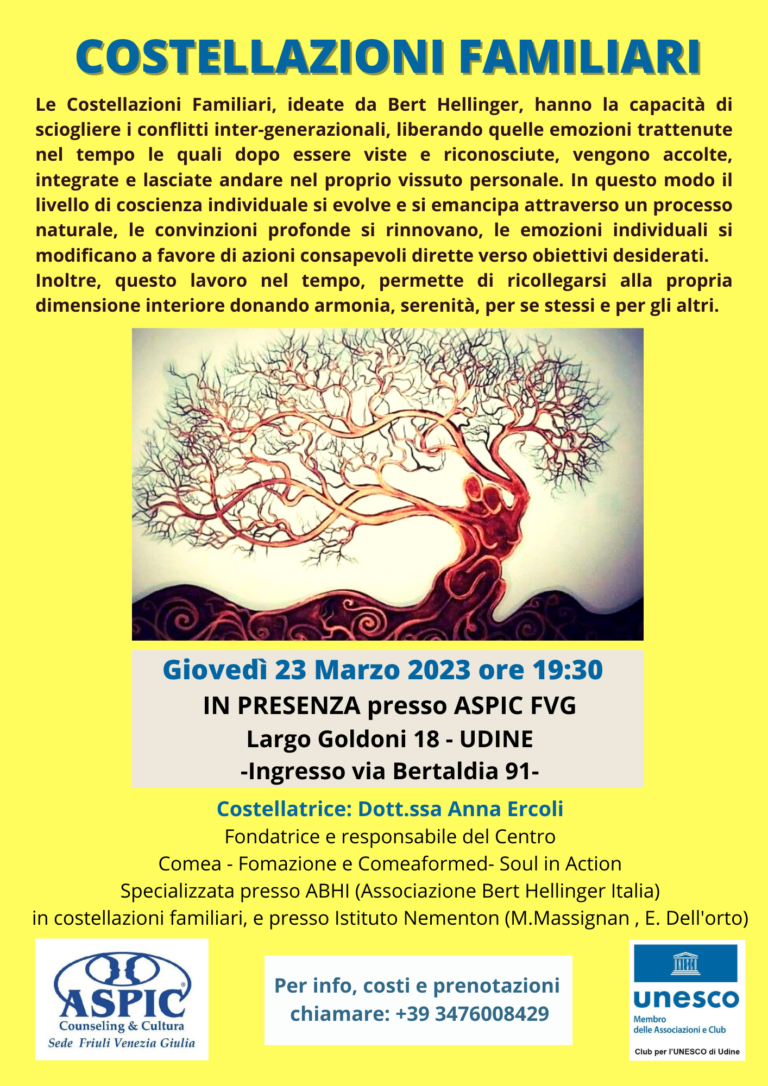 COSTELLAZIONI FAMILIARI marzo