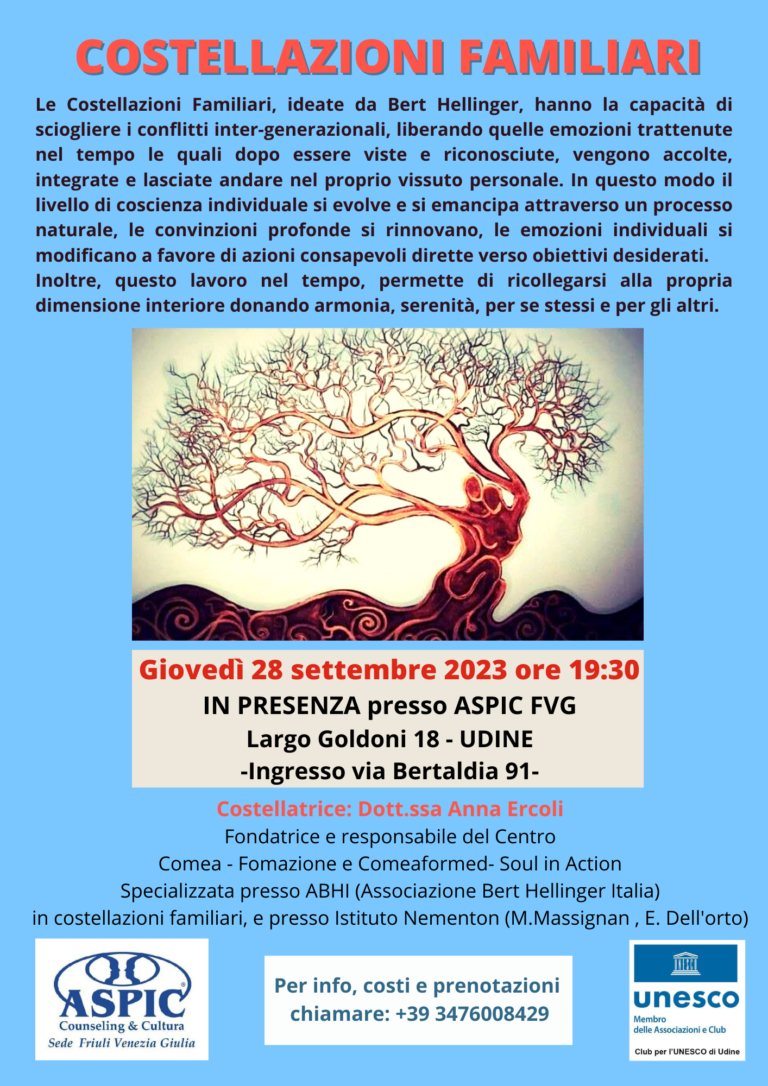 COSTELLAZIONI FAMILIARI settembre