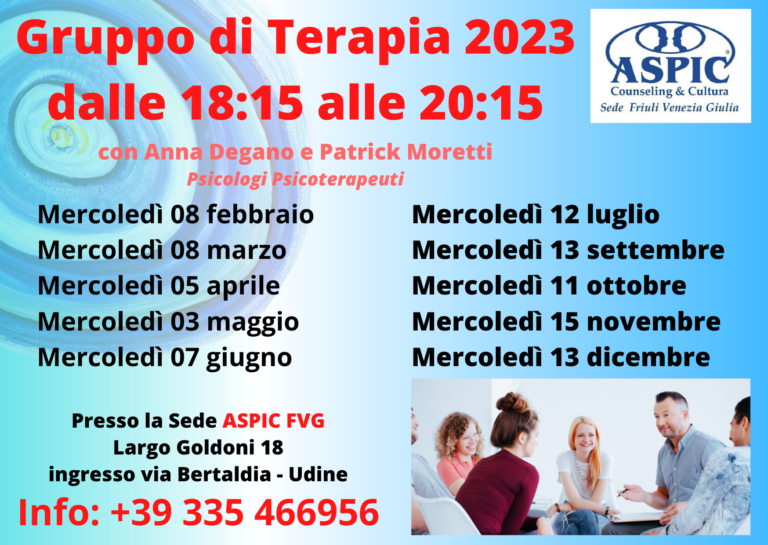 Gruppo terapia 2023 unico